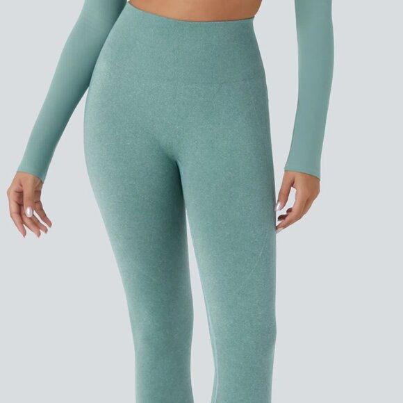 Halara Seamless High Waisted Tummy Control Butt Lift 7/8 Leggings L Large NEW - Picture 2 of 12